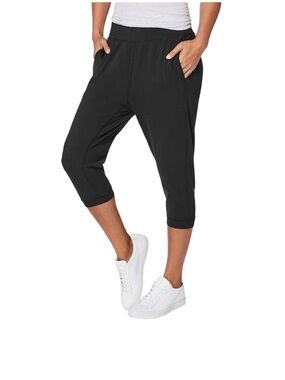 Lululemon Rejuvenate Heathered Black 18” Cropped Pants | Size 2